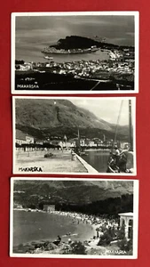 3 x Foto AK MARKARSKA in Kroatien 1935 Stadtansichten mit Strand ( 80218 - Bild 1 von 2