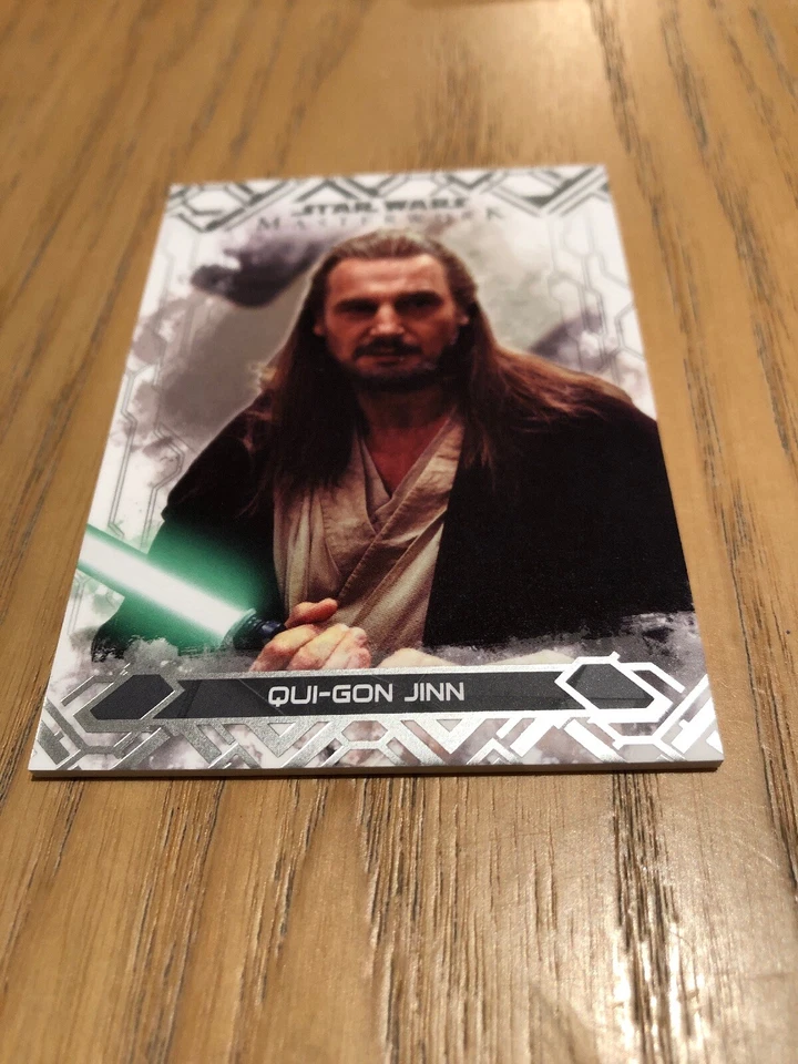 2017 Star Wars Masterwork Base Card #4: Qui-Gon Jinn - Image 1 of 1