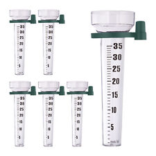 regenmeter set van 6 - regenwatermeter - groene houder- tot 35 mm/m² - kunststof