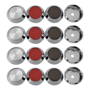 60mm Wheel Center Cap Silver Blank Cover Cap Wheel Hub Cap For Rims Parts - 4pcs - Picture 1 of 16