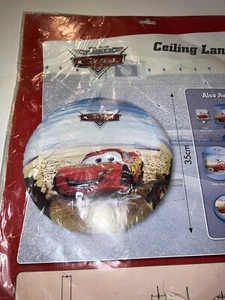 Disney Pixar Cars BEDROOM CEILING PAPER LANTERN LIGHT Cover Lightning McQueen - Picture 1 of 9