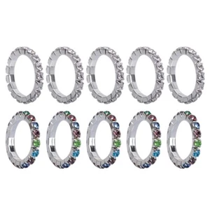 10 Pcs Rhinestone Toe Ring Girl for Girls Zehen Frau Zehenring Aus Strass - Bild 1 von 11
