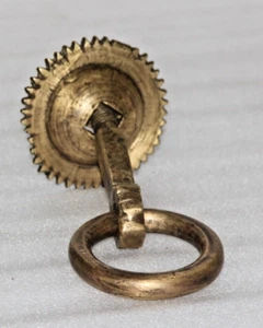 Antique Brass Islamic Door Knocker Handle Original Old Handcrafted Engraved - Picture 1 of 8