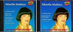 MIREILLE MATHIEU 2 Very Rare German CD Editions ''MIT MUSIK UM DIE WELT'' - Picture 1 of 3