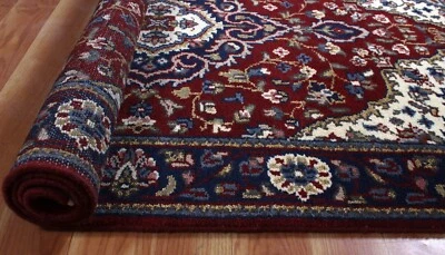 Hand-Knotted Turkish Wool Area Rug Oushak Living Room Oriental Blue Carpet 4x6ft - Image 1 of 4
