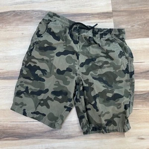 Primark Shorts Boys 10-11 Camo Drawstring Cotton Chino Elastic Waist - Picture 1 of 5