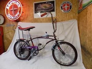 1967 FOREMOST SWINGER HUFFY RAIL 5-SPEED BOYS BANANA SEAT MUSCLE BIKE PURPLE 67! - Picture 1 of 24