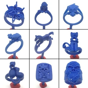 Patrones de moldes de anillo de fundición de cera perdida 9 piezas WRB141 | diseño de rana de gatos caballo tortuga - Imagen 1 de 3