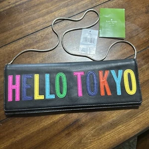 Kate Spade Zena Hello Tokyo Colorful Clutch Purse Chain Shoulder Bag - Picture 1 of 14