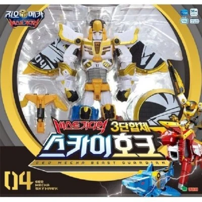 YOUNG TOYS GEO MECHA BEAST GUARDIAN 3-UNIT 04 SKY HAWK TRANSFORMER ROBOT YT16004 - Image 1 of 4