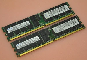 IBM 4GB (2x 2GB DDR2 PC2-3200R CL3 ECC REG) RAM kit 73P2871 73P2867 38L5094 - Picture 1 of 3
