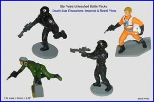 IMPERIAL & REBEL PILOTS figures Hasbro STAR WARS Unleashed MIB or loose - Picture 1 of 5