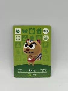 Ricky 239 - Series 3 Animal Crossing Amiibo Card Unscanned And Genuine - Picture 1 of 2