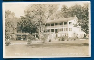 White Sulphur Springs Hotel Hart 1944 Real Photo Postcard RPPC West Virginia wv - Picture 1 of 2