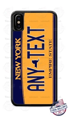 NYC Auto License Plate Custom Phone Case For iPhone 14 pro Max Samsung Google - Image 1 of 4