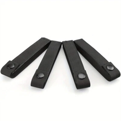 LUCIERNAGA 4pcs Molle Straps Thumb Snap Buckle Tactical Outdoor Gear Attachment Webbing