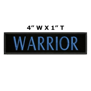 WARRIOR Character Toon Patch Embroidered Iron-On Applique WOW Badge Geek Gamer - Picture 1 of 12