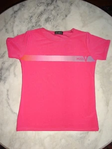 90s Vintage pink Raver Girl Club Kid Stretch T-Shirt  - Bild 1 von 3