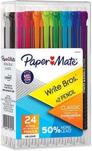 Lápices mecánicos Paper Mate, Write Bros. Diseño clásico #2 24 unidades - Imagen 1 de 5