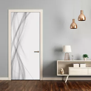 3D Wall Sticker Decoration Self Adhesive Door Wall Mural Waves abstraction - Picture 1 of 6