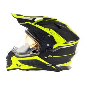 MT Mode DS Snowmobile Winter Helmet - Electric Shield - GT - Yellow Hi-Viz - Picture 1 of 1