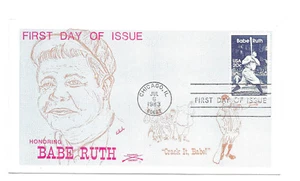 2046 Babe Ruth Colonial FDC - Picture 1 of 1