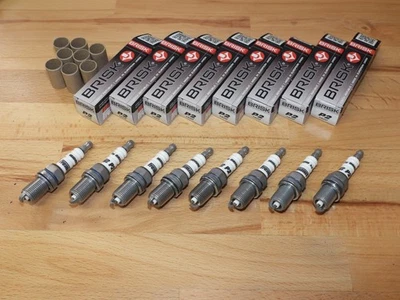 8x BRISK P2 Super Iridium Spark Plugs fit: Bmw 550 - 4.8 V8 - 2005 to 2010 - Image 1 of 4