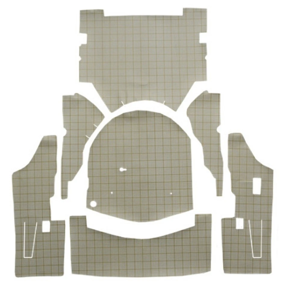 Alfombrilla de maletero para Ford Galaxie 1959 retráctil techo rígido 2 puertas troquelado polar 7 piezas Foto 1 de 4