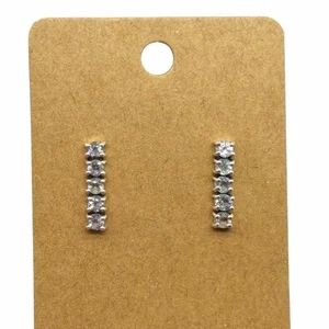 Blue Topaz Stud Earrings 925 Sterling Silver - Picture 1 of 6