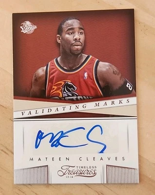 MATEEN CLEAVES 2013-2014 Timeless Treasures Validating Marks Auto #35  Pistons - Image 1 of 3