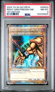 Right Arm of the Forbidden One - PSA 8 - MP24-EN004 Quarter Century Secret Rare - Picture 1 of 2