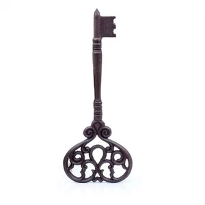 Schlüssel Gusseisen schwer authentisch handgefertigt Vintage 14" | dekorativer rustikaler Schlüssel in... - Bild 1 von 8