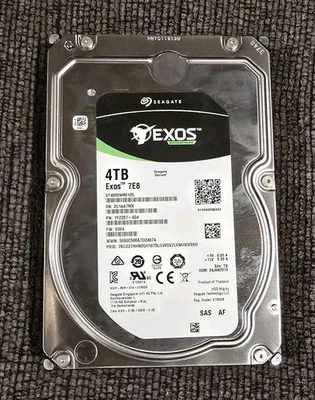 Seagate EXOS ST4000NM0125 4TB 7.2K 12Gbpd 128MB Cache 3.5" SAS HDD Hard Drive - Image 1 of 4