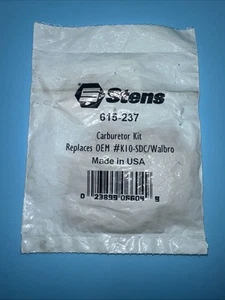 STENS 615-237 VERGASER REPARATUR UMBAUSATZ WALBRO K10-SDC MCCULLOCH 83764 -B73 - Bild 1 von 3