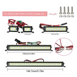 RC 4/16/32/48 LED Light bar Roof Lamp Kit For SCX10 D90 TRX4 1/10 RC Crawler Car - Bild 1 von 13