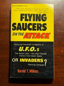 Flying Saucers on Attack Harold T Wilkins Ace Star Book 1967 1960s Vtg PB BK - Bild 1 von 3