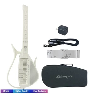 Guitarra Eléctrica Multifuncional Cyber-G Blanca Guitarra Inteligente Sin Cuerdas MIDI - Imagen 1 de 9