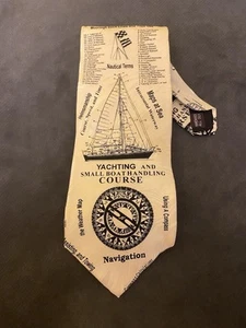 Museum Artifacts Nautical Men’s Silk - Yachting Sailing Compass  59" X 3.5” - Picture 1 of 6