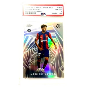 Lamine Yamal #HB-2 2023 Topps Chrome UEFA Club Hobby Master PSA 8 - Foto 1 di 4