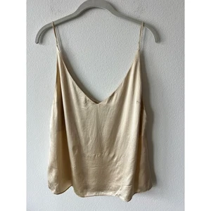 Top cami seda Reformation en marfil talla L - Imagen 1 de 6