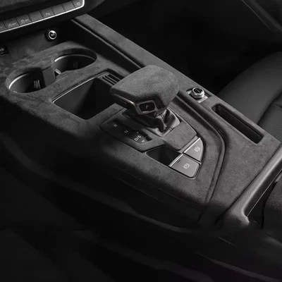 Замшевая отделка крышки переключателя передач рамы центрального управления алькантара для Audi A4L - Изображение 1 из 4