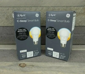 GENUINE (2 PACK) C by GE C-Sleep A19 Smart LED bulbs - 60-Watt EQ - NEW SEALED!! - Picture 1 of 8