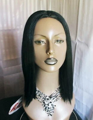 Modelo Modelo Modelo Encaje Parte Peluca Larga Recta Sin Estilo A prueba de calor NUEVO Foto 1 de 4