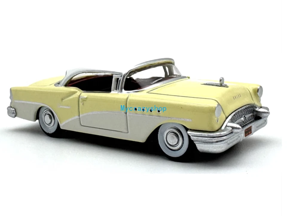 CR 1:87 желтый 1955 века классическая спортивная модель литой металлический автомобиль - Изображение 1 из 4