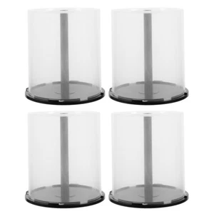 4 Pcs Versatile CD/DVD Storage Box Plastic CD Storage Box Column Storage Bucket - Photo 1/12
