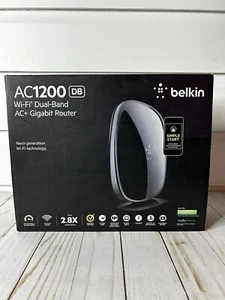 Belkin AC1200 Dual-Band AC+ Wireless WiFi Gigabit Router w/ Original Box & Cords - Picture 1 of 7