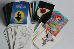 1991 Pro Set~Little Mermaid~90 Cards/15 Color In/15 Stand Up/7 Stkrs(127)+ Promo - Picture 1 of 1