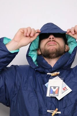 VESTE MILLET VINTAGE DUVET D'OIE BOUFFANT TERREY MESSNER MADE IN FRANCE ANNÉES 80 70 90 - Photo 1/4