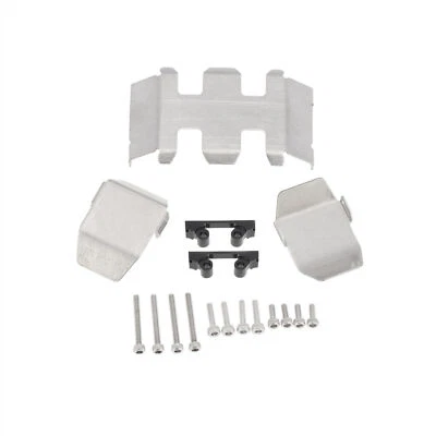 For Axial SCX24 AX90081 1:24 RC Car Stainless Steel Axle Skid Plate Guard Set - Image 1 of 4