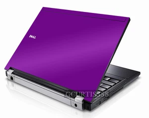 PURPLE Vinyl Lid Skin Cover Decal fits Dell Latitude E6500 Laptop - Picture 1 of 1
